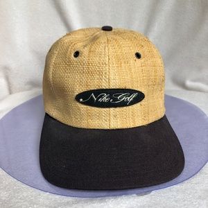 NWOT Rare Vintage Nike Golf Straw Hat